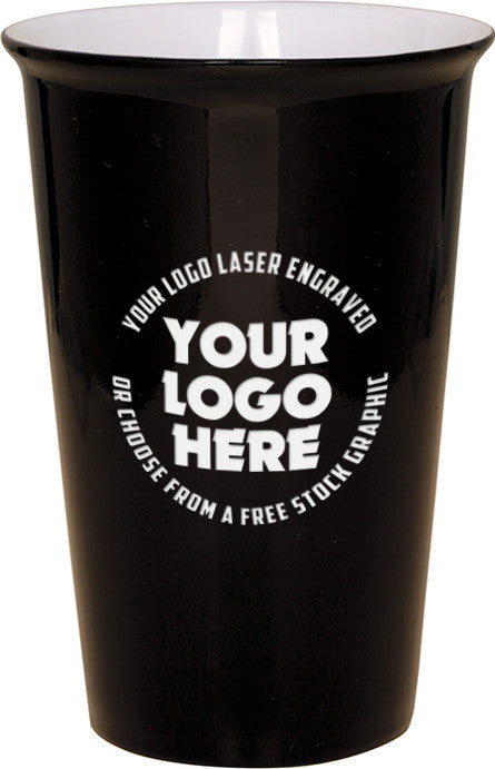 Engraved Ceramic tumbler travel mug - DESIGN YOUR OWN - Custom - Personalized