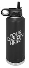 Cargar imagen en el visor de la galería, Custom Engraved Water Bottle 32 oz - DESIGN YOUR OWN - Custom - Personalized
