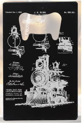 Locomotive Engine railroad lantern - Bottle Opener - Metal