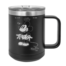 Charger l&#39;image dans la galerie, Mickey Mouse Patent drawing - MUG - engraved Insulated Stainless steel
