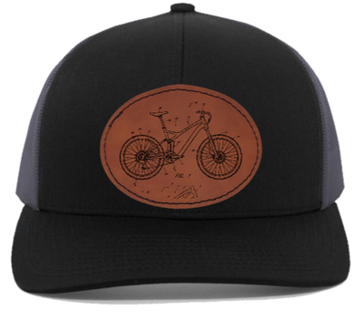 Mountain Bike - Leather Patch hat