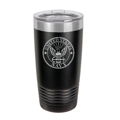 US NAVY  - engraved Tumbler - insulated stainless steel travel mug