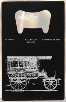 Horse Drawn Ambulance Medical History - Bottle Opener - Metal