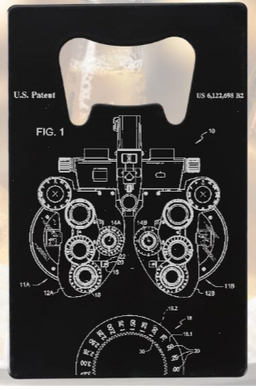 Optometrists examination Eye Test - Bottle Opener - Metal