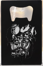 Cargar imagen en el visor de la galería, Pirate Skeleton holding Lantern Engraved - Bottle Opener - Metal
