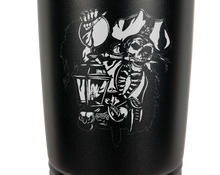 Cargar imagen en el visor de la galería, Pirate Skeleton holding Lantern  - engraved Tumbler - insulated stainless steel travel mug
