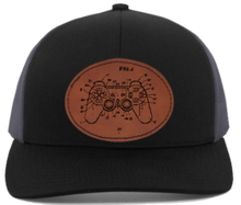 Charger l&#39;image dans la galerie, PlayStation PS2 controller -Leather Patch hat
