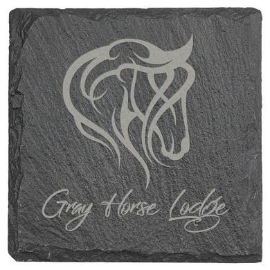 Slate Coaster Personalized - Square -  DESIGN YOUR OWN - Custom - Personalized