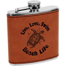 Charger l&#39;image dans la galerie, Leather Flask - DESIGN YOUR OWN -Custom - Personalized
