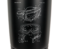 Charger l&#39;image dans la galerie, Ski Goggles Patent drawing - engraved Tumbler - insulated stainless steel travel mug
