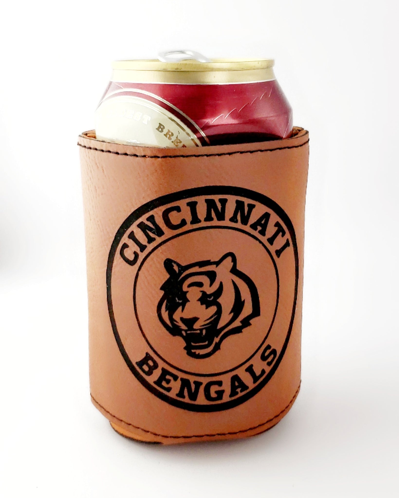 Personalized Leather Can Coozie