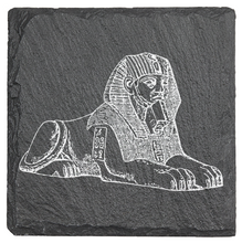Charger l&#39;image dans la galerie, The Great Sphinx engraved on fine Slate Coaster
