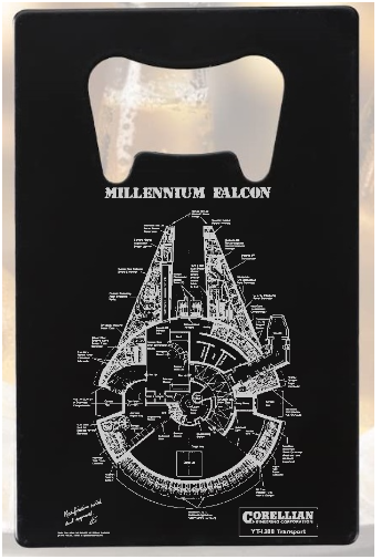 Star Wars Millennium Falcon Rebel Alliance - Bottle Opener - Metal