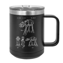 Charger l&#39;image dans la galerie, All Terrain Armored Transport, or AT-AT walker patent drawing - MUG - engraved Insulated Stainless steel
