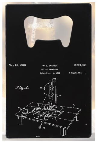 W. E. DISNEY ART OF ANIMATION multiplane camera - Bottle Opener - Metal