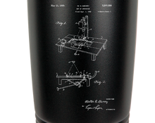 Charger l&#39;image dans la galerie, W. E. DISNEY ART OF ANIMATION multiplane camera patent drawing - engraved Tumbler - insulated stainless steel travel mug
