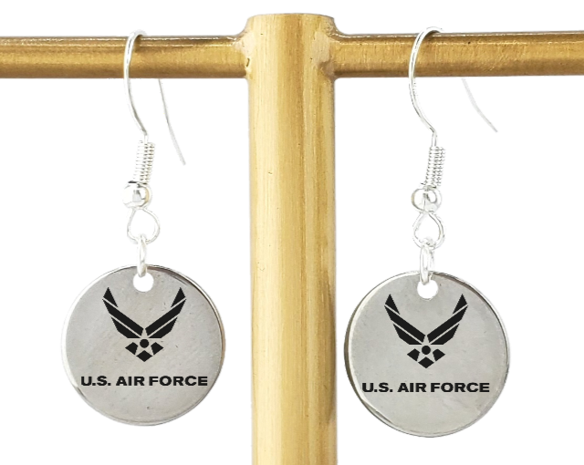 USAF - United States Air Force  charm pendant Earrings