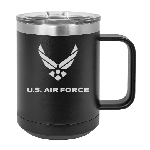 USAF United States Air Force - MUG - engraved Insulated Stainless steel