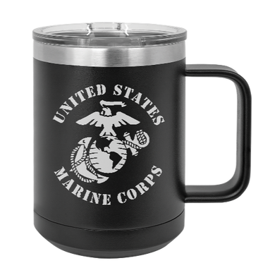 USMC United States Marine Corps  - MUG - engraved Insulated Stainless steel