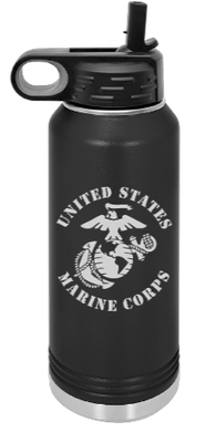 USMC Engraved Water Bottle 32 oz