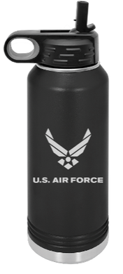 USAF - United States Airforce - Engraved Water Bottle 32 oz
