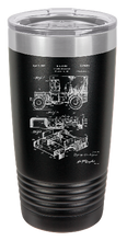 Charger l&#39;image dans la galerie, JEEP patent  drawing engraved Tumbler - insulated stainless steel travel mug
