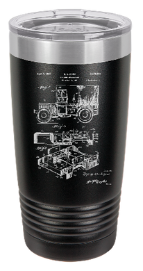 JEEP patent  drawing engraved Tumbler - insulated stainless steel travel mug