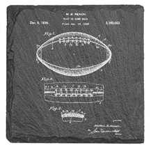 Cargar imagen en el visor de la galería, Sports History - 4-piece engraved fine Slate coaster set
