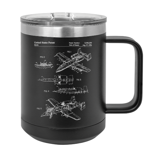 A10 Thunderbolt Warthog - MUG - engraved Insulated Stainless steel