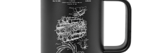 Cargar imagen en el visor de la galería, Whittle Jet Engine - MUG - engraved Insulated Stainless steel

