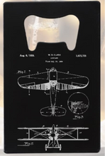Cargar imagen en el visor de la galería, Bi-Plane 1920s  - Bottle Opener - Metal
