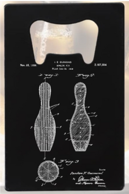 Bowling pin engraved - Bottle Opener - Metal