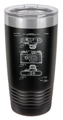 Photography Camera  - engraved Tumbler - insulated stainless steel travel mug
