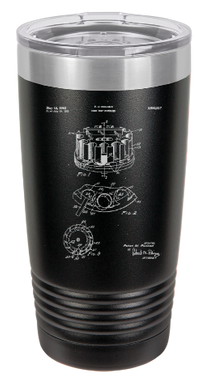 Poker Chip Holder Dispenser  - engraved Tumbler - insulated stainless steel travel mug
