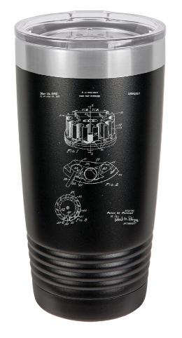 Poker Chip Holder Dispenser  - engraved Tumbler - insulated stainless steel travel mug