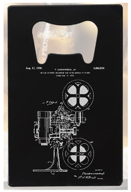 Cinema Movie Camera Projector - Credit Card - Bottle Opener - Metal
