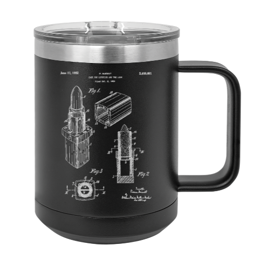 Lipstick - MUG - engraved Insulated Stainless steel