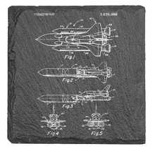 Load image into Gallery viewer, NASA Space Shuttle - Laser engraved fine Slate Coaster
