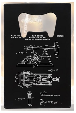 Oil Rig Oil pumping well - Bottle Opener - Metal