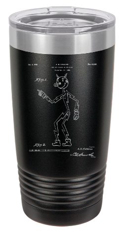 Reddy Kilowatt Electric man- Electrical Engineer - engraved Tumbler - insulated stainless steel travel mug