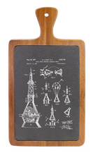 Cargar imagen en el visor de la galería, NASA Aerospace Aerial Capsule device - Engraved Slate &amp; Wood Cutting board
