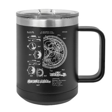 Mechanical Movement Watch - Automatic winding - MUG - engraved Insulated Stainless steel