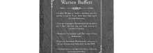 Charger l&#39;image dans la galerie, Warren Buffet Quote - Laser engraved fine Slate Coaster

