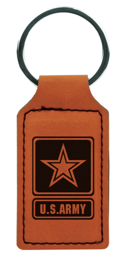 ARMY - Engraved leather keychain with giftbox