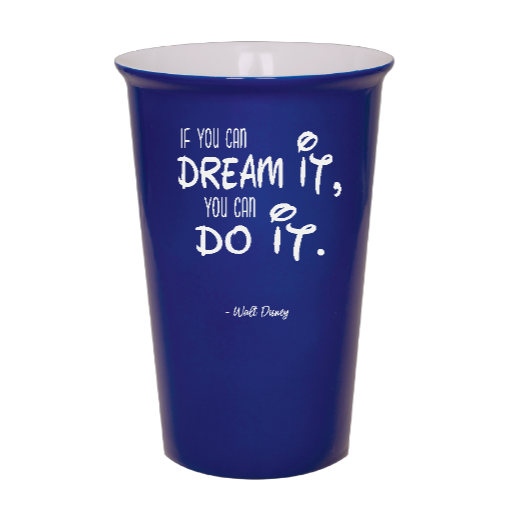 If you can DREAM IT you can DO IT - Walt Disney - Blue Ceramic tumbler travel mug