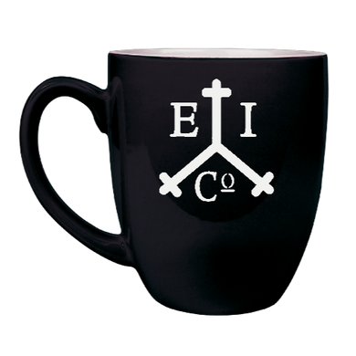 Dutch East India Company - Engraved Black Ceramic Coffee Mug