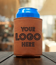 Charger l&#39;image dans la galerie, Leather beverage can Holder - DESIGN YOUR OWN -Custom - Personalized
