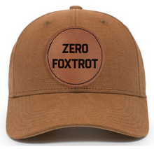 Load image into Gallery viewer, Zero Foxtrot - HEMP Engraved leather patch hat
