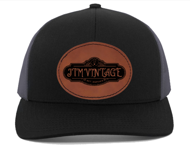 JTM VINTAGE Brand Leather Patch hat