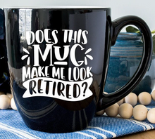 Cargar imagen en el visor de la galería, Engraved Black Ceramic Bistro Coffee Mug - DESIGN YOUR OWN - Custom - Personalized
